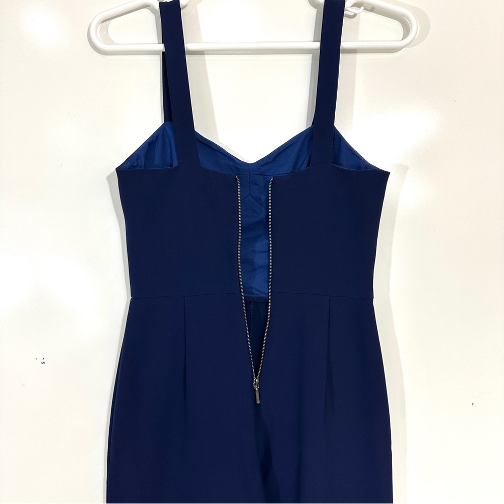 Nicole Miller Navy Stretchy Tech Jumpsuit - Picture 7 of 9